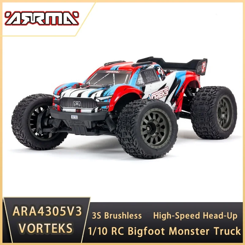 ARRMA ARA4305V3 VORTEKS 3S Brushless 1/10 RC Electric Remote Control Model Car Stunt Truck Monster Truck
ARRMA ARA4305V3 VORTEKS 3S Brushless 1/10 RC Electric Remote Control Model Car Stunt Truck Monster Truck