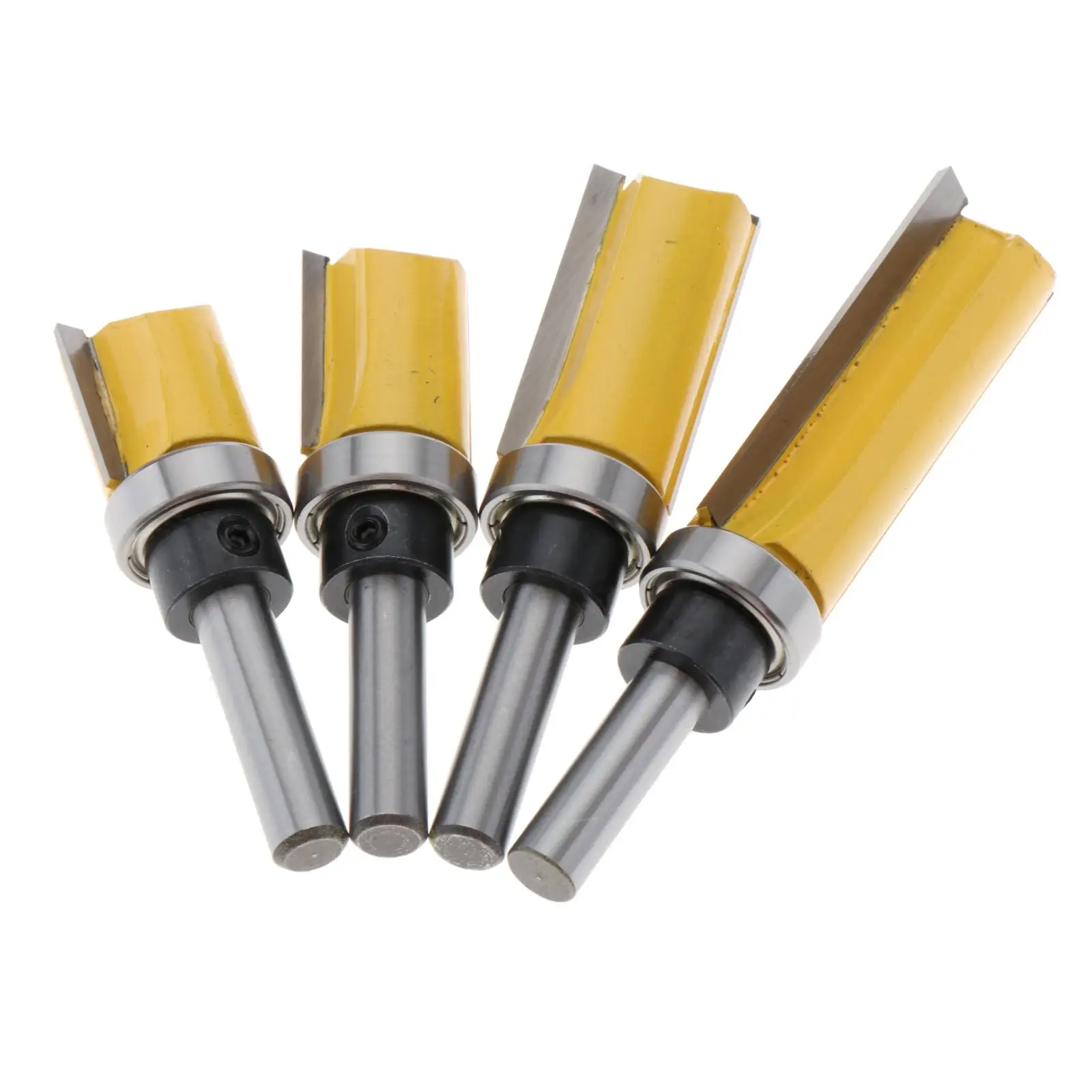 4pcs 8mm Shank Straight Router Bit Set Wood Cutting Tool 3/4inch Cutter Diameter
4pcs 8mm Shank Straight Router Bit Set Wood Cutting Tool 3/4inch Cutter Diameter