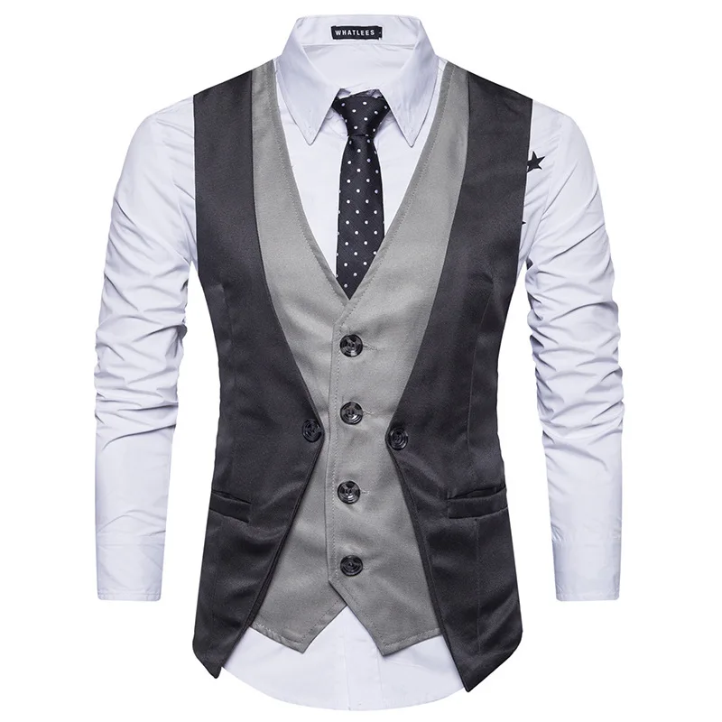 Men Clothes New Chalecos Para Hombre FashionFake Two Pieces Men Suit Vest Casual Brand Waistcoat Gilet Dress Vest Men
Men Clothes New Chalecos Para Hombre FashionFake Two Pieces Men Suit Vest Casual Brand Waistcoat Gilet Dress Vest Men