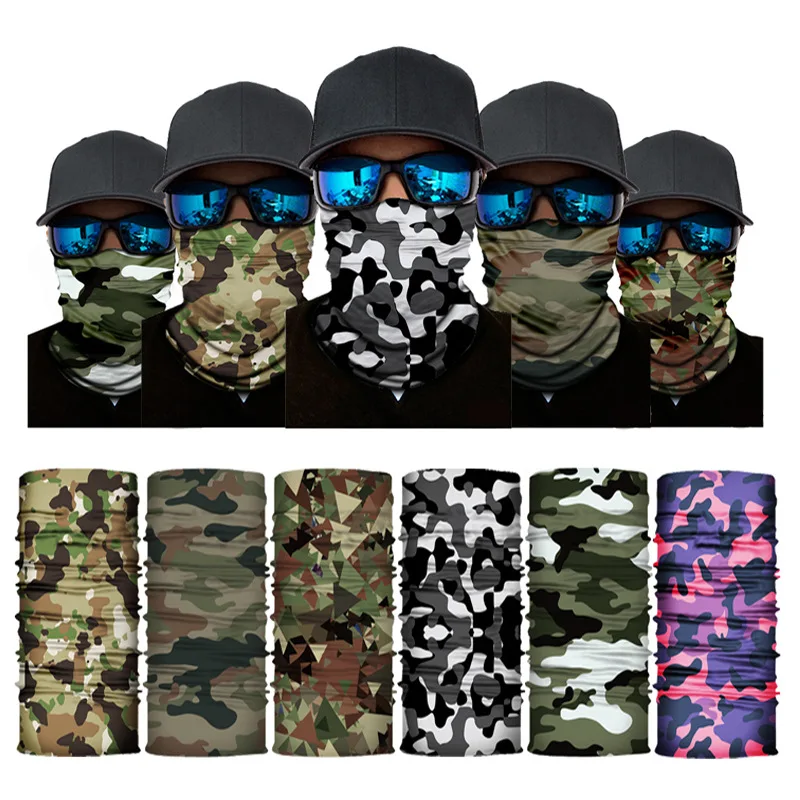 High Elastic Camouflage Seamless Bandana Buffs Neck Gaiter Headband Cycling Fishing Balaclava Tube Face Shield Men Women Scarf
High Elastic Camouflage Seamless Bandana Buffs Neck Gaiter Headband Cycling Fishing Balaclava Tube Face Shield Men Women Scarf