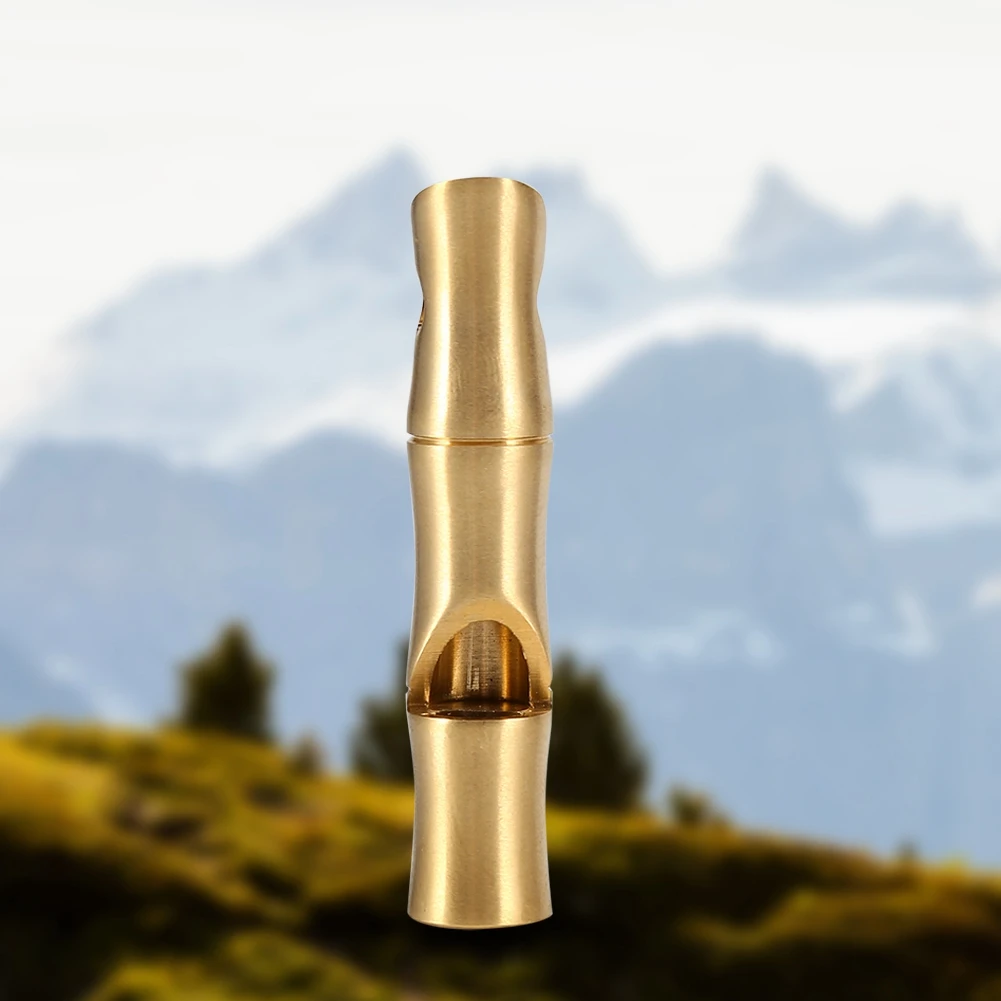 Outdoor Hand Made High Decibel Brass Bamboo Section Whistle Tool Suitable For Outdoor Sporting Events Camping Hiking Boating 
Outdoor Hand Made High Decibel Brass Bamboo Section Whistle Tool Suitable For Outdoor Sporting Events Camping Hiking Boating