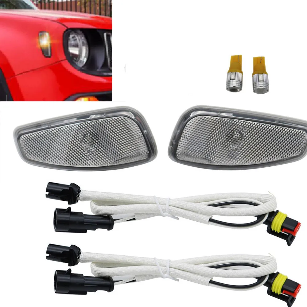 2x Smoked Lens White Led Side Marker Light Width Indicator Lights Fender Turn Signal Assembly Modified Car Lights Accessories
2x Smoked Lens White Led Side Marker Light Width Indicator Lights Fender Turn Signal Assembly Modified Car Lights Accessories