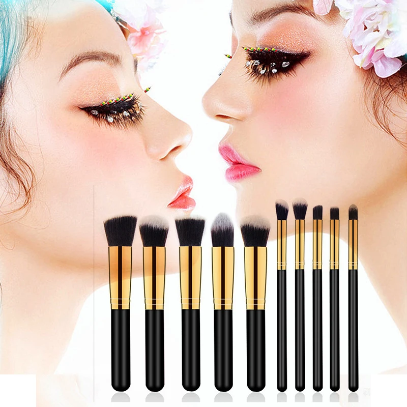 10Pcs Makeup Brushes Pro Brush Set Powder EyeShadow Eyeliner Eyelash Eyebrow Make up Beauty Cosmestic Foundation Brushes
10Pcs Makeup Brushes Pro Brush Set Powder EyeShadow Eyeliner Eyelash Eyebrow Make up Beauty Cosmestic Foundation Brushes
