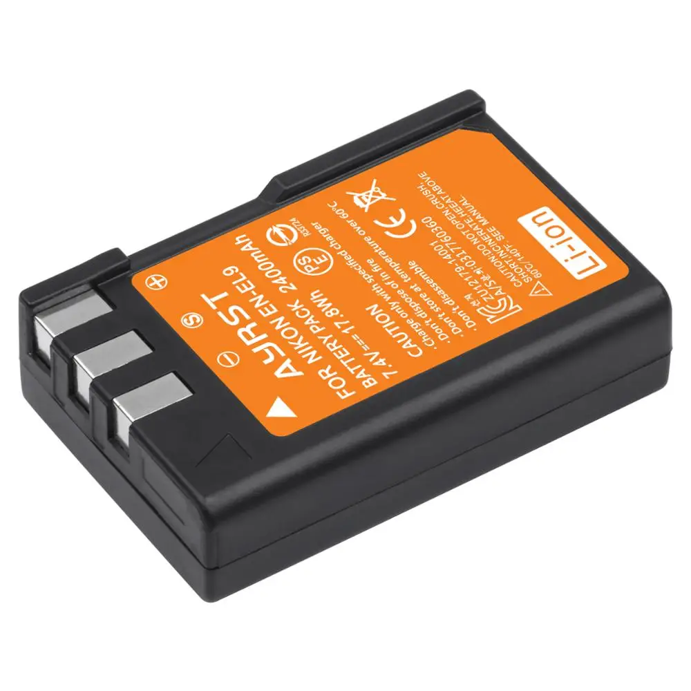 2400mAh EN-EL9 EN EL9 EN-EL9a EL9a camera Battery For Nikon D40 D60 D40X D5000 D3000 Camera | Электроника