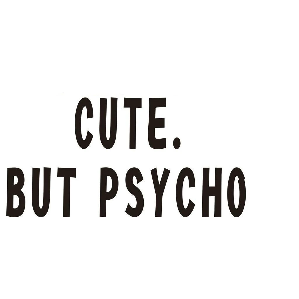 Hot Interesting Cute But Psycho Car Sticker Motorcycle Decals Vinyl PVC 18cm*9cm Motorcycle Bumper KK Decal
Hot Interesting Cute But Psycho Car Sticker Motorcycle Decals Vinyl PVC 18cm*9cm Motorcycle Bumper KK Decal