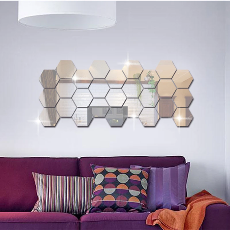 12 Pcs Hexagon Decorative wall mirrors Removable 3D Acrylic Wall Decal Art Wall Home Living Room Mirror in the Bathroom Decor
12 Pcs Hexagon Decorative wall mirrors Removable 3D Acrylic Wall Decal Art Wall Home Living Room Mirror in the Bathroom Decor