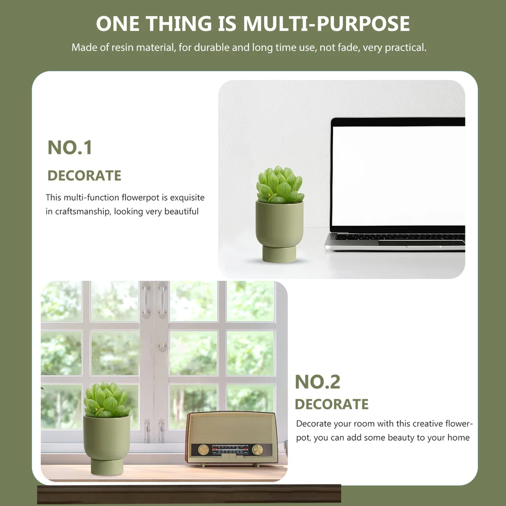 2pcs Succulent Flowerpot Succulent Flower Planter With Tray Desktop Flowerpot
2pcs Succulent Flowerpot Succulent Flower Planter With Tray Desktop Flowerpot
