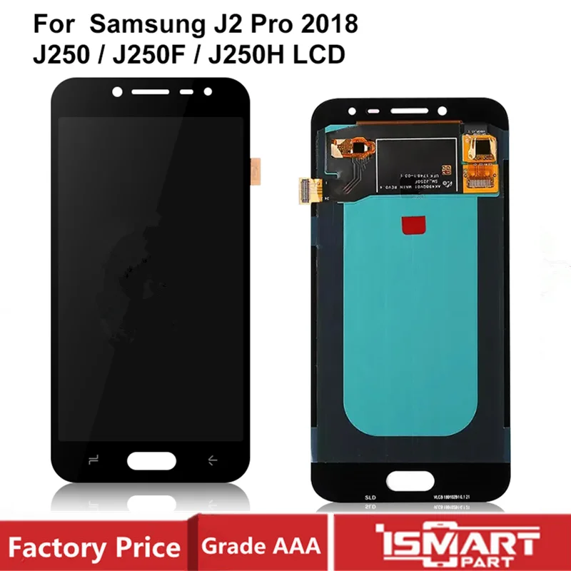 

ЖК-дисплей AMOLED для Samsung Galaxy J250, сенсорный экран, дигитайзер, сменные детали, J2 Pro 2018 J250F J250H J250M J250F