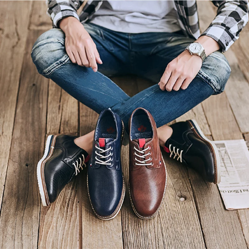 New Spring and Summer Casual Round Toe Flat-heel Tooling Shoes Pure Color British Men's Low-top Casual Leather Shoes men's shoes
New Spring and Summer Casual Round Toe Flat-heel Tooling Shoes Pure Color British Men's Low-top Casual Leather Shoes men's shoes