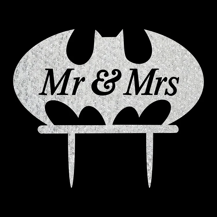 Mr & Mrs Bat Acrylic Cake Topper Wedding Decoration Cake Flags For Happy Anniversary Bride Party Cake Decor Supplies Baking
Mr & Mrs Bat Acrylic Cake Topper Wedding Decoration Cake Flags For Happy Anniversary Bride Party Cake Decor Supplies Baking