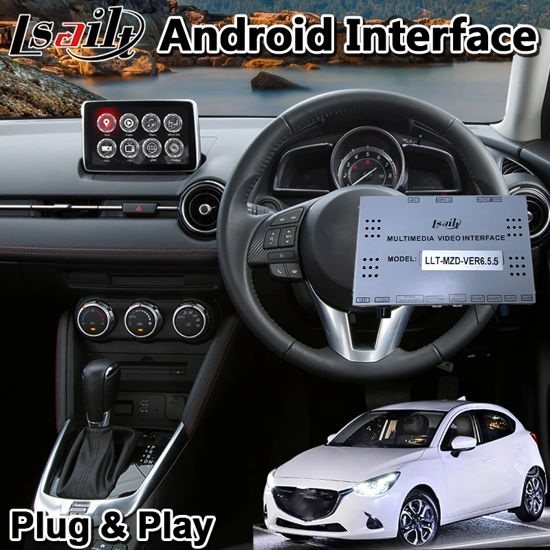 Мультимедийный видеоинтерфейс Lsailt для Android Mazda 2 MZD модель 2014 2020 Автомобильная GPS