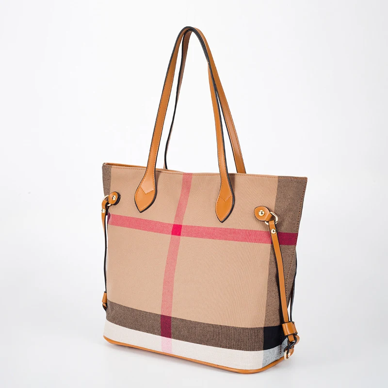 2020 retro casual women's Bag Canvas Plaid portable shoulder bag large capacity tote bag shopping bag
2020 retro casual women's Bag Canvas Plaid portable shoulder bag large capacity tote bag shopping bag