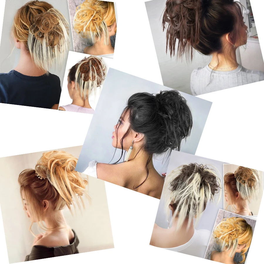 Leeons New Messy Hair Buns Hair Piece Scrunchie Elastic Hair Bun Extension Natural Synthetic Chignon Messy Scrunchies Hair Buns
Leeons New Messy Hair Buns Hair Piece Scrunchie Elastic Hair Bun Extension Natural Synthetic Chignon Messy Scrunchies Hair Buns