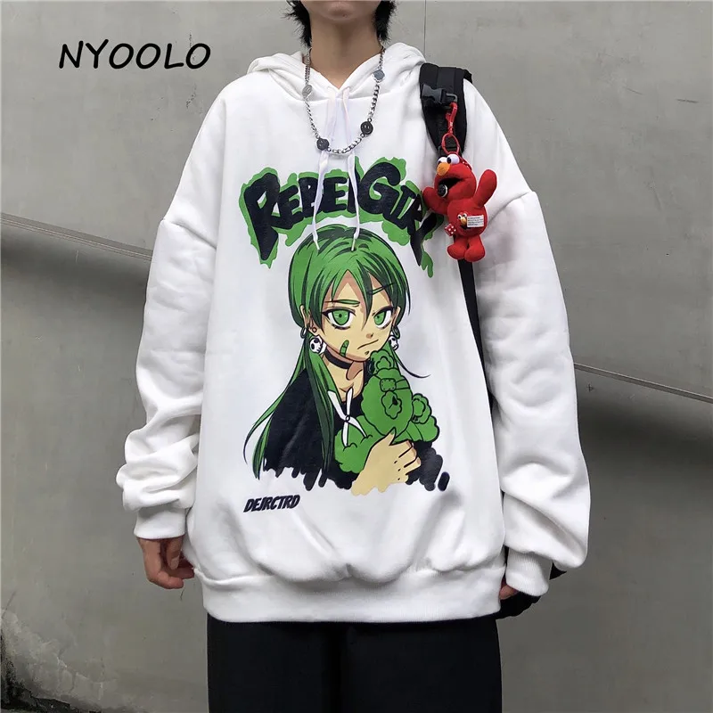 NYOOLO Harajuku аниме Rebel Girl с буквенным принтом, толстовки с длинными рукавами, женские зимние Свободные флисовые пуловеры с капюшоном, теплые тол...
NYOOLO Harajuku аниме Rebel Girl с буквенным принтом, толстовки с длинными рукавами, женские зимние Свободные флисовые пуловеры с капюшоном, теплые тол...