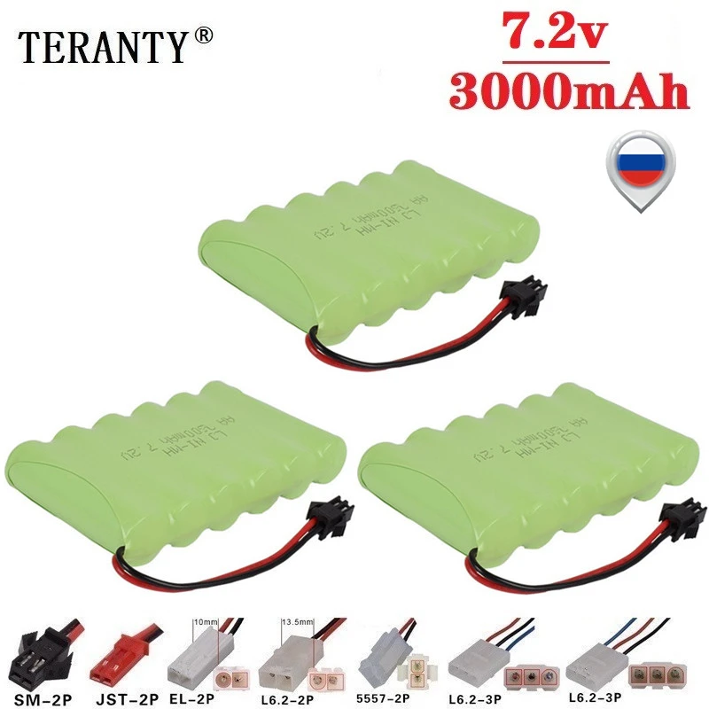 Upgrade 7.2v 3000mah NiMH Battery For Rc Toys Cars Tanks Trucks Robots Guns Boats AA Ni-MH 7.2v Rechargeable Battery Pack 3pcs
Upgrade 7.2v 3000mah NiMH Battery For Rc Toys Cars Tanks Trucks Robots Guns Boats AA Ni-MH 7.2v Rechargeable Battery Pack 3pcs