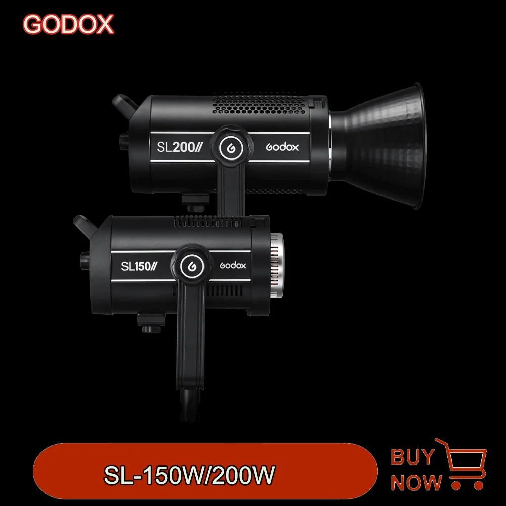 Godox SL200II SL-200W II LED Video Light 1200W Bowens Mount Daylight Balanced 5600K 2.4G Wireless X System for Camera Interview
Godox SL200II SL-200W II LED Video Light 1200W Bowens Mount Daylight Balanced 5600K 2.4G Wireless X System for Camera Interview