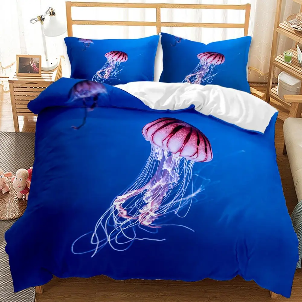 Marine Life Jellyfish 3D Print Bedding Set Twin Full Queen King 220x240 Size Duvet Cover Set Linen Home Textile
Marine Life Jellyfish 3D Print Bedding Set Twin Full Queen King 220x240 Size Duvet Cover Set Linen Home Textile