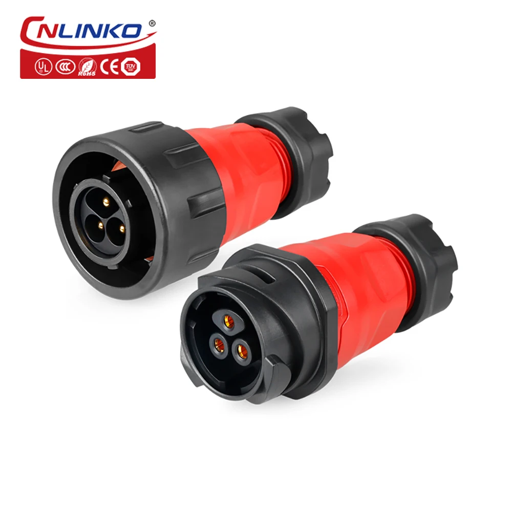 Cnlinko IP68 Waterproof Aviation Connector 3 Pin 500V 25A Plug and Socket Cable Wire Quick Connect Outdoor 3-core Power Connecto
Cnlinko IP68 Waterproof Aviation Connector 3 Pin 500V 25A Plug and Socket Cable Wire Quick Connect Outdoor 3-core Power Connecto