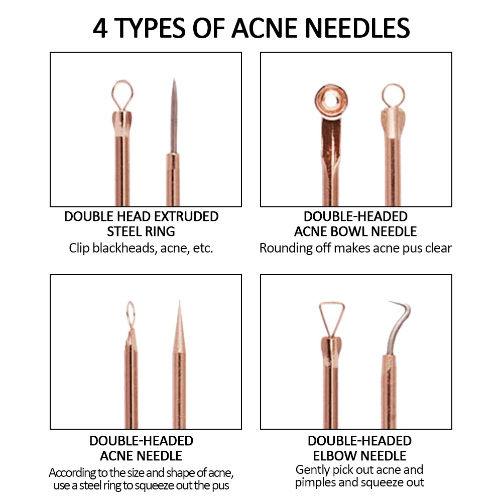 5 Replaced Heads Blackhead Remover+4Pcs Acne Needle Blackhead Extractor Face Pore Vacuum Pimple Skin Tag Nose Cleansing Tools
5 Replaced Heads Blackhead Remover+4Pcs Acne Needle Blackhead Extractor Face Pore Vacuum Pimple Skin Tag Nose Cleansing Tools