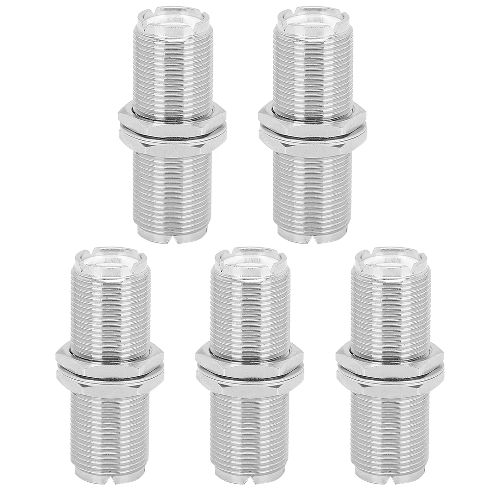 5pcs SO239 UHF Female to Female Plug Jack RF Adapter Connector for 2 PL259 Plugs
5pcs SO239 UHF Female to Female Plug Jack RF Adapter Connector for 2 PL259 Plugs