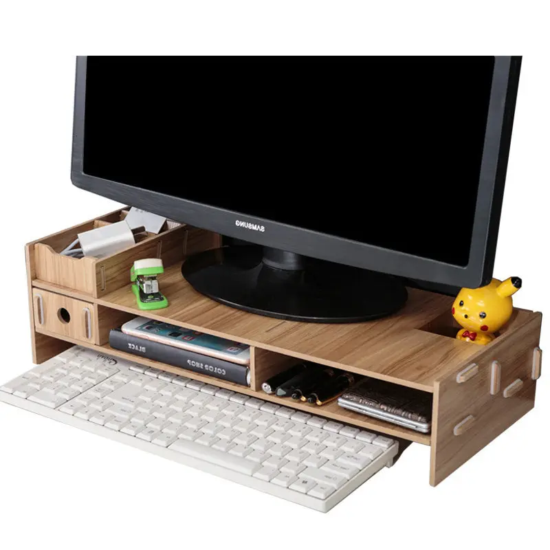 Wooden Monitor Laptop Stand Holder Riser Computer Desk Organizer Keyboard Mouse Storage Slots for Office Supplies School Teacher
Wooden Monitor Laptop Stand Holder Riser Computer Desk Organizer Keyboard Mouse Storage Slots for Office Supplies School Teacher