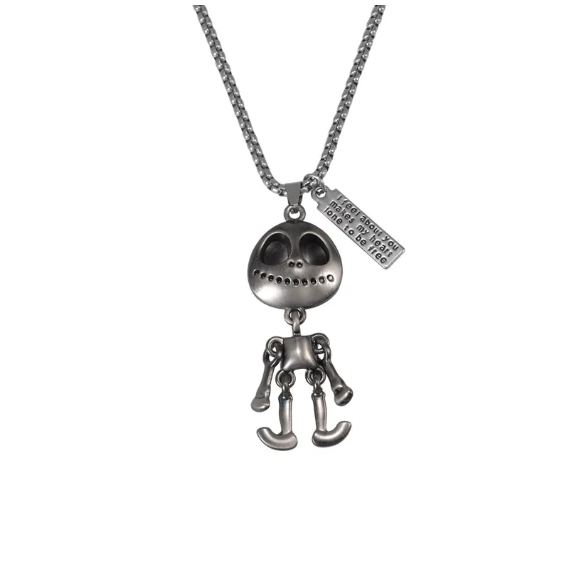 Nightmare Before Christmas Jack Skull Big Eyes UFO Alien Pendant Skellington Ghost Movie Jewelry Stainless Steel Necklace Gift
Nightmare Before Christmas Jack Skull Big Eyes UFO Alien Pendant Skellington Ghost Movie Jewelry Stainless Steel Necklace Gift