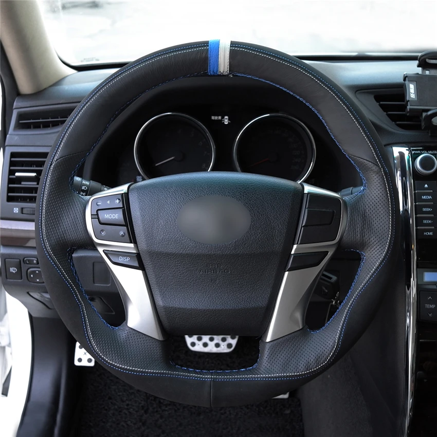 DIY Anti-Slip Wear-Resistant Steering Wheel Cover For Toyota Mark X 2009-2019 Car Interior Decoration
DIY Anti-Slip Wear-Resistant Steering Wheel Cover For Toyota Mark X 2009-2019 Car Interior Decoration