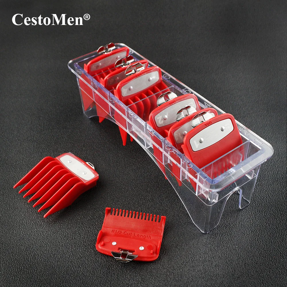 CestoMen Professionlal Clipper Limit Combs 8/10pcs set Hair Cipper Guards With Case Barber Trimmer Accessories For Wahl Machines
CestoMen Professionlal Clipper Limit Combs 8/10pcs set Hair Cipper Guards With Case Barber Trimmer Accessories For Wahl Machines