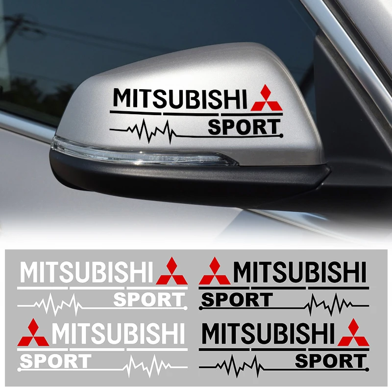 

Car Rearview Mirror Decoration Stickers Body sticker For Mitsubishi Lancer EX 10 Lancer X Outlander ASX Colt Pajero 4 Sport I200