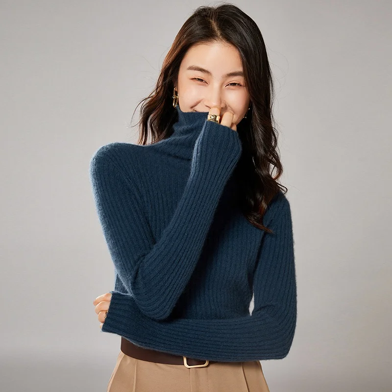 2021 woman winter 100% Cashmere sweaters knitted Pullovers jumper Warm Female Turtleneck blouse blue long sleeve clothing
2021 woman winter 100% Cashmere sweaters knitted Pullovers jumper Warm Female Turtleneck blouse blue long sleeve clothing