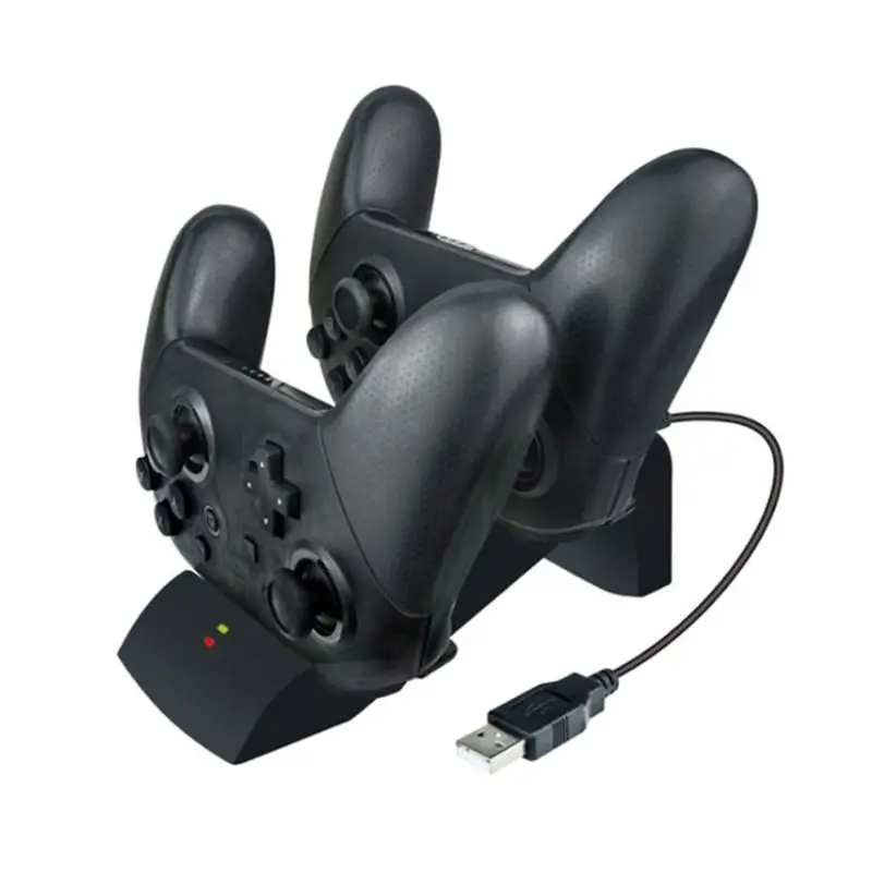 Portable Portable Charging Station Fast Joystick Dual Dock Charger Handle Holder Controller with LED Indicator for Switch Pro
Portable Portable Charging Station Fast Joystick Dual Dock Charger Handle Holder Controller with LED Indicator for Switch Pro