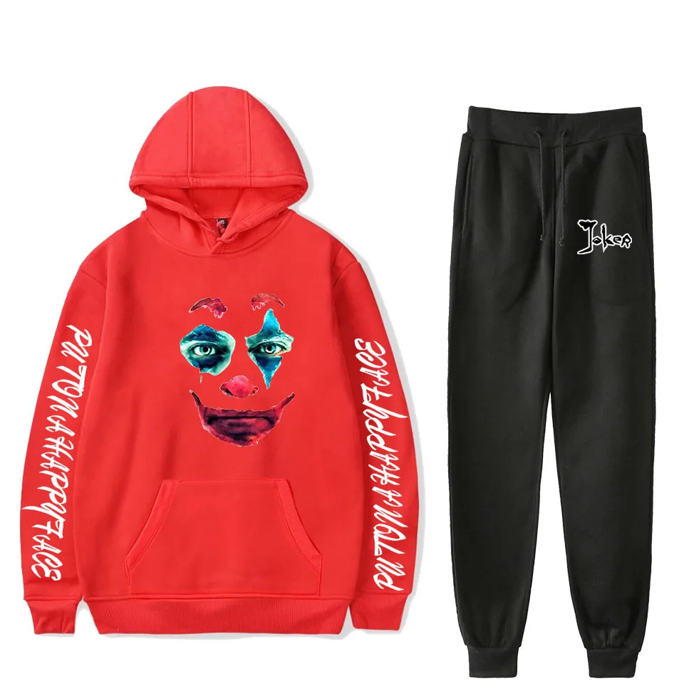 Smiley Joker Custom Printed Trousers Two Piece Set Women/Men Long Sleeve Hoodies+Jogger Pant Harajuku Casual Streetwear Clothes 
Smiley Joker Custom Printed Trousers Two Piece Set Women/Men Long Sleeve Hoodies+Jogger Pant Harajuku Casual Streetwear Clothes