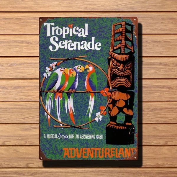 Metal Plaque Tropical Serenade Adventureland Tin Sign Poster Home Club Clubhouse Cafe Wall Decoration Retro Metal Sign 12*8 Inch
Metal Plaque Tropical Serenade Adventureland Tin Sign Poster Home Club Clubhouse Cafe Wall Decoration Retro Metal Sign 12*8 Inch