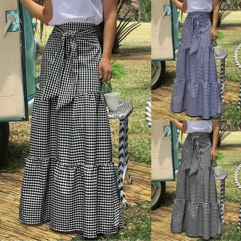 Celmia Fashion Skirts 2021 Women Vintage Plaid Check Long Skirts High Waist Casual Loose Belted Pleated Maxi Skirts Plus Size
Celmia Fashion Skirts 2021 Women Vintage Plaid Check Long Skirts High Waist Casual Loose Belted Pleated Maxi Skirts Plus Size