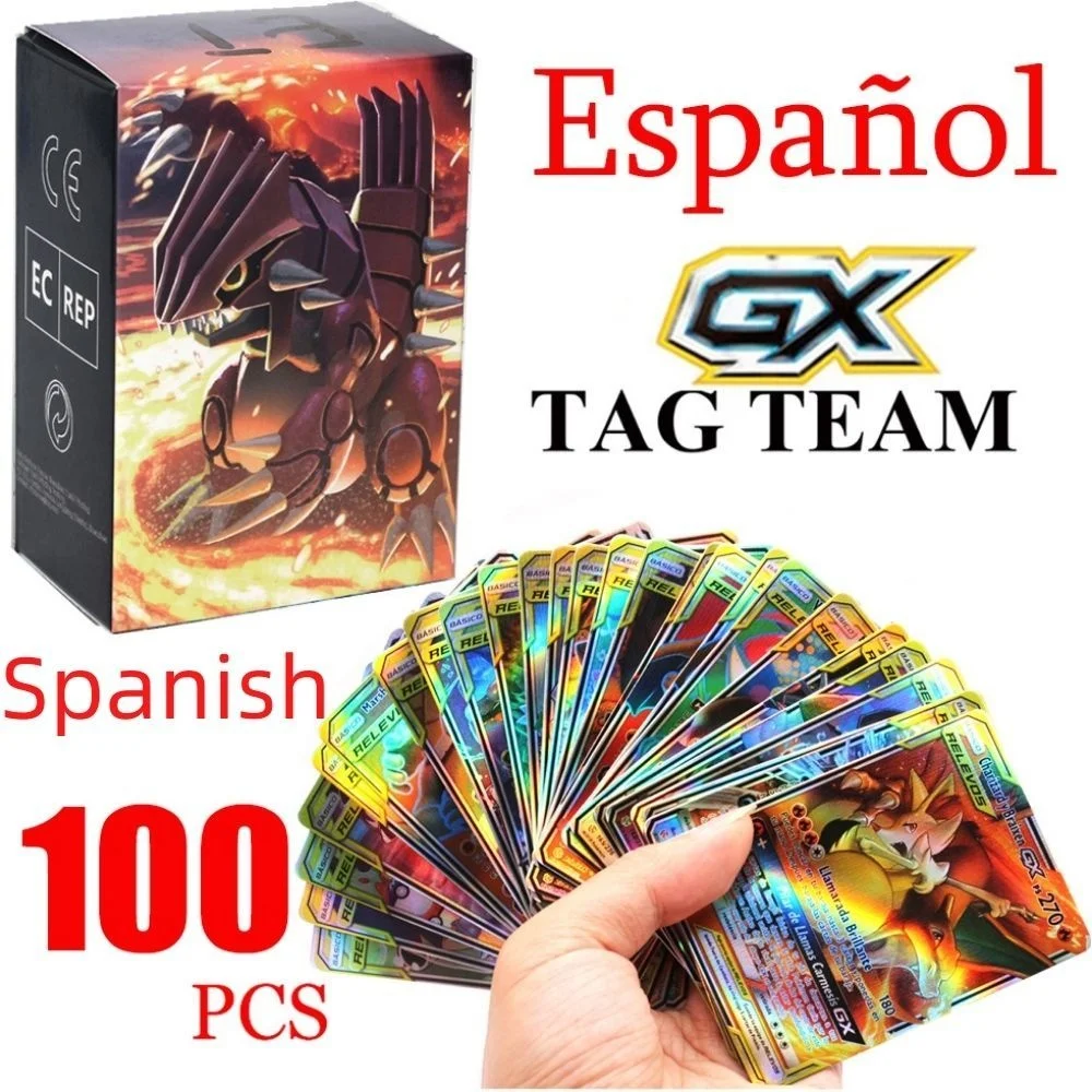 2021 новые карты Pokemon в испанском стиле команда GX Vmax тренажер энергия игральные карты игра Castellano Espanol детская игрушка
2021 новые карты Pokemon в испанском стиле команда GX Vmax тренажер энергия игральные карты игра Castellano Espanol детская игрушка