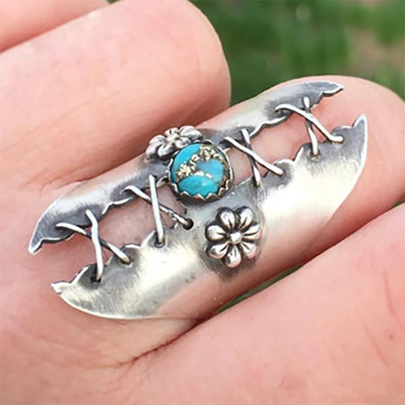 Bohemian style beautiful punk jewelry Round Turquoise Diamond Ring Engagement Wedding Birthday Party ring women's size 5-10
Bohemian style beautiful punk jewelry Round Turquoise Diamond Ring Engagement Wedding Birthday Party ring women's size 5-10