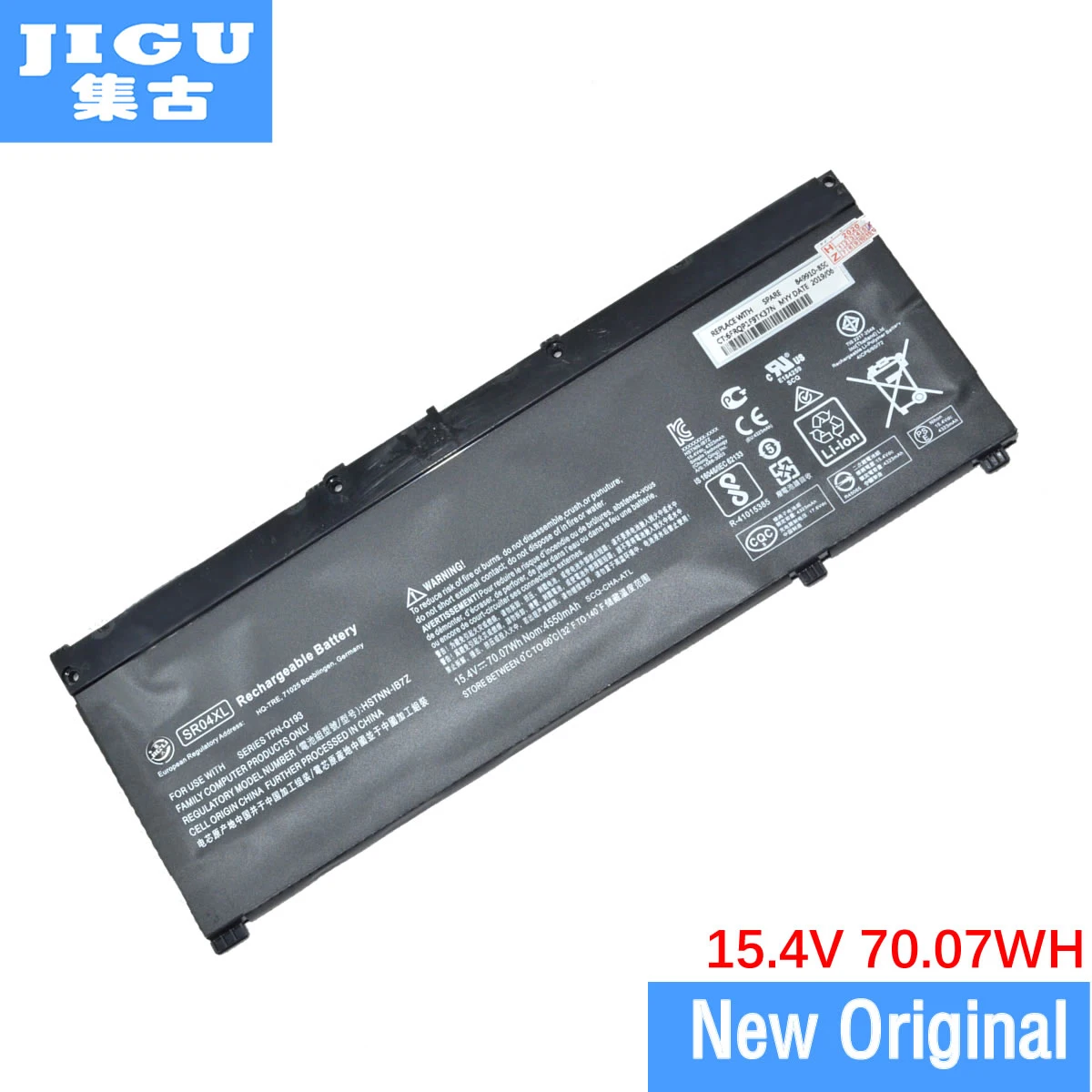 Оригинальный аккумулятор JIGU SR04XL для ноутбука HP 15-CE004TX 2EF92PA 3KS69PA, Pavilion 15-cb012ng
Оригинальный аккумулятор JIGU SR04XL для ноутбука HP 15-CE004TX 2EF92PA 3KS69PA, Pavilion 15-cb012ng