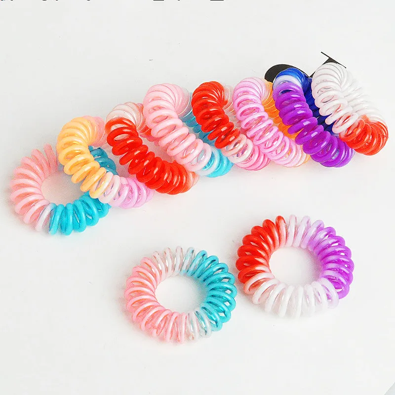 High Quality 3.5cm Rainbow 10pcs Telephone Wire Elastic Hair Band Matte Ponytail Holder Bracelet Women Scrunchies Assorted Color 
High Quality 3.5cm Rainbow 10pcs Telephone Wire Elastic Hair Band Matte Ponytail Holder Bracelet Women Scrunchies Assorted Color