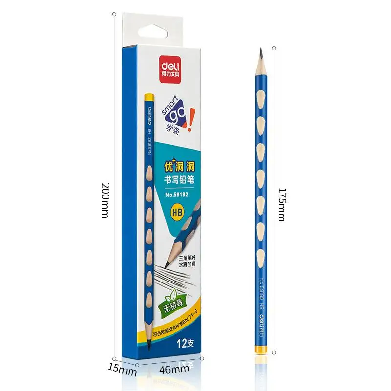 Triangle Smart Correct Holding Pen Practise Lead-Free Child Pencil ROHS Standard Pencils Eco-friendly Pencil For School Student
Triangle Smart Correct Holding Pen Practise Lead-Free Child Pencil ROHS Standard Pencils Eco-friendly Pencil For School Student