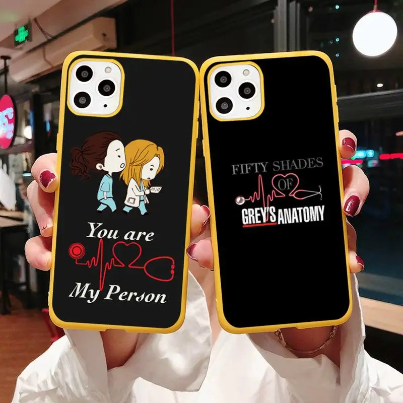 GREY GREY'S ANATOMY Phone Case Yellow Candy Color for iPhone 11 12 mini pro XS MAX 8 7 6 6S Plus X SE 2020 XR
GREY GREY'S ANATOMY Phone Case Yellow Candy Color for iPhone 11 12 mini pro XS MAX 8 7 6 6S Plus X SE 2020 XR