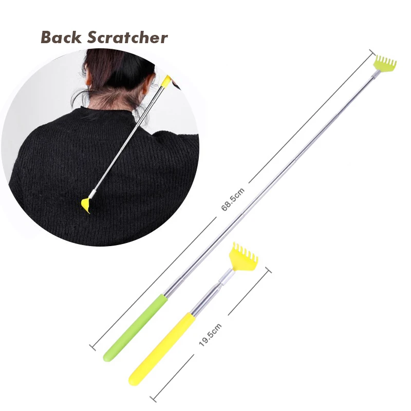 Stainless Steel Claw Back scraper Telescopic Retractable Back Scratcher Extendible Body Massage Hackle Itch Stick Health care
Stainless Steel Claw Back scraper Telescopic Retractable Back Scratcher Extendible Body Massage Hackle Itch Stick Health care