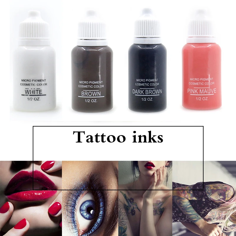 15ml Pigment For Semi Permanent Makeup Inks For Eyebrows Lip Eyeliner Tattoo 4 Colors Manual Tattoo Pen Pigment
15ml Pigment For Semi Permanent Makeup Inks For Eyebrows Lip Eyeliner Tattoo 4 Colors Manual Tattoo Pen Pigment