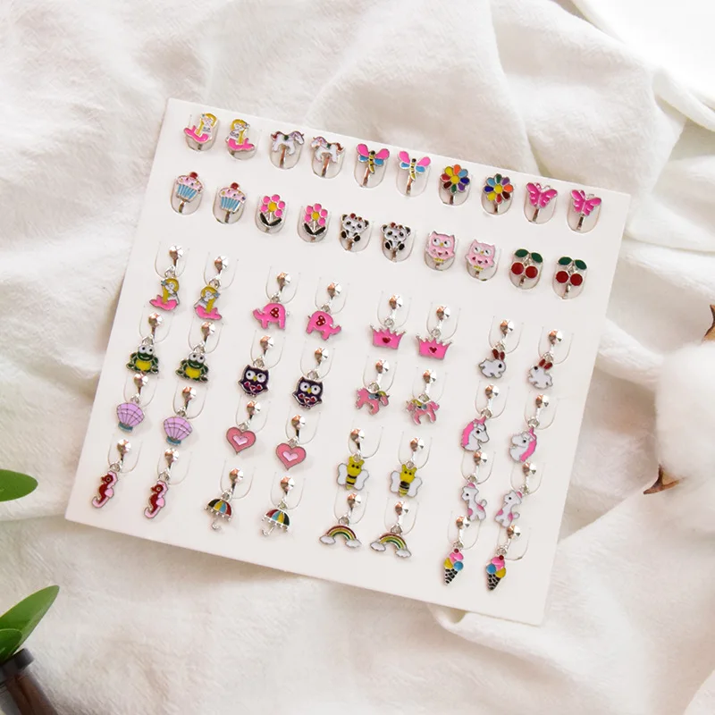 30pairs Cartoon Earrings Set For Women Enamel Lovely Animal Boho Everyday Jewelry Baby Children Stud Earrings Birthday Collar
30pairs Cartoon Earrings Set For Women Enamel Lovely Animal Boho Everyday Jewelry Baby Children Stud Earrings Birthday Collar