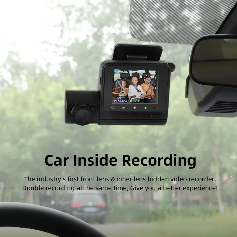 JMCQ Mini Dash Cam FHD 1080P Dual lens GPS Module 24H Parking Monitor Night Vision Hidden Security Camera Car DVR Loop Recording
JMCQ Mini Dash Cam FHD 1080P Dual lens GPS Module 24H Parking Monitor Night Vision Hidden Security Camera Car DVR Loop Recording