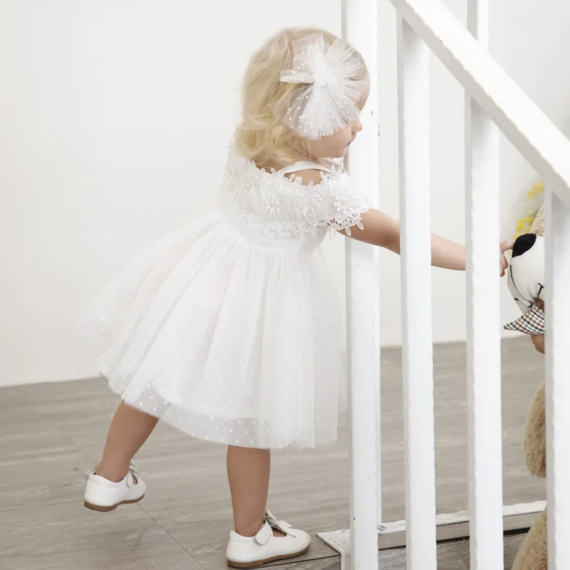 Girls Lace Princess Dresses 2020 Summer Bare Shoulder White Elegant Little Girl Christening Wedding Dress Children's Costumes
Girls Lace Princess Dresses 2020 Summer Bare Shoulder White Elegant Little Girl Christening Wedding Dress Children's Costumes