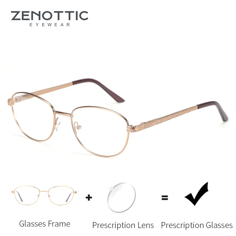 ZENOTTIC рецептурные прогрессивные очки овальная оправа для женщин и мужчин