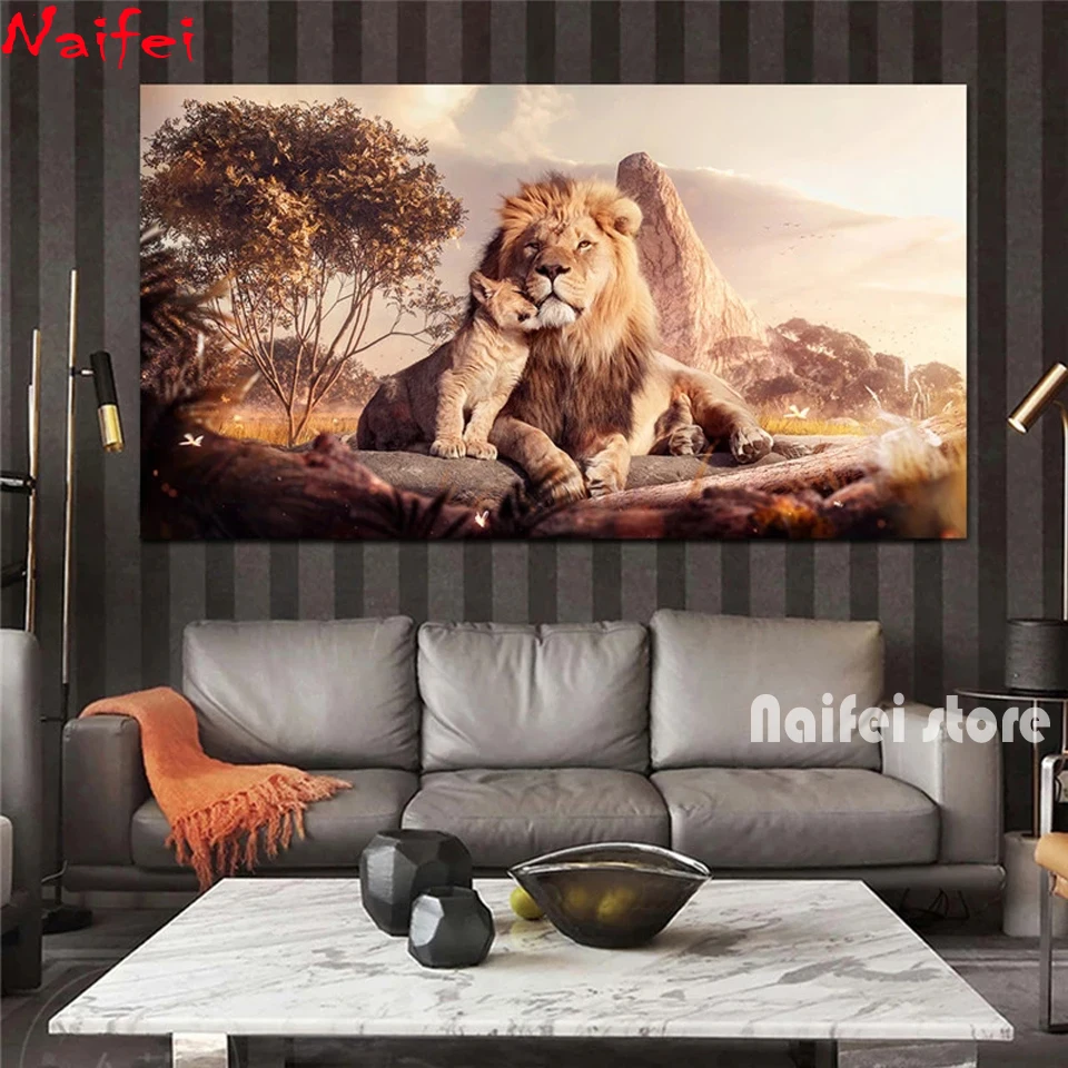 Mom and Baby Lions DIY 5D Diamond Painting Full Square Round Drill Mosaic Cross Stitch Diamond Embroidery Animal Home Decor
Mom and Baby Lions DIY 5D Diamond Painting Full Square Round Drill Mosaic Cross Stitch Diamond Embroidery Animal Home Decor