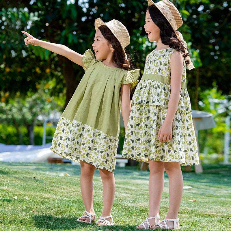Summer New Kids Dress 4-11 Years Teen Girls Korean Fly Sleeve Floral Dress 2021 Fashion Girl Children's Sweet Dress Baby Clothes
Summer New Kids Dress 4-11 Years Teen Girls Korean Fly Sleeve Floral Dress 2021 Fashion Girl Children's Sweet Dress Baby Clothes