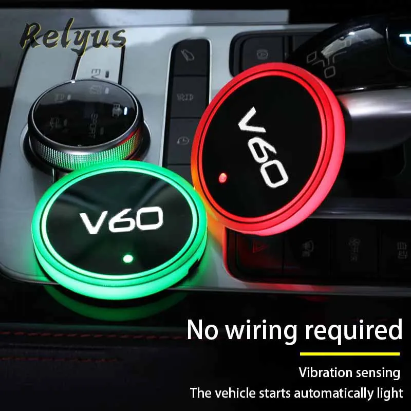 7 Color Car Luminous Cup Mat Coaster Led Atmosphere Light Non-slip mat For Volvo V60 V 60 Auto Accessories
7 Color Car Luminous Cup Mat Coaster Led Atmosphere Light Non-slip mat For Volvo V60 V 60 Auto Accessories