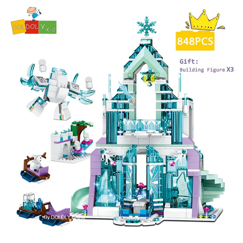DOLDOLY 848Pcs Friends Princess Ice Castles Big House Winter Snow Sled Figures Building Blocks Toys for Girls Happy Birthday
DOLDOLY 848Pcs Friends Princess Ice Castles Big House Winter Snow Sled Figures Building Blocks Toys for Girls Happy Birthday
